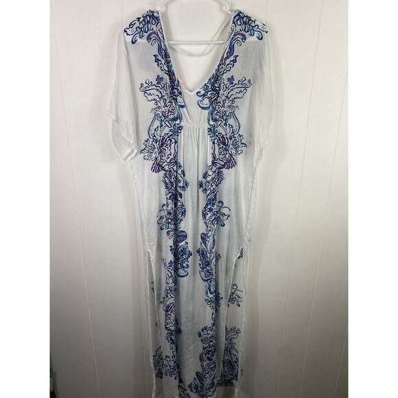 Lilly Pulitzer for Target Kaftan Cover Up/Dress Wavepool Print Beachy Su… - Picture 6 of 7